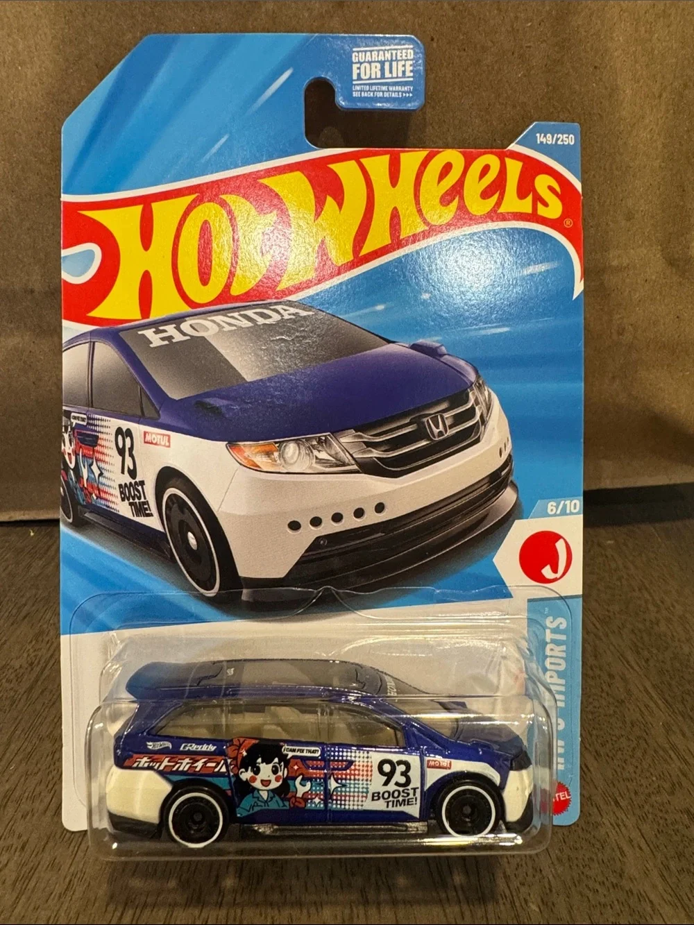 Hot Wheels Honda Racing Wagon Toy Car - Blue and White